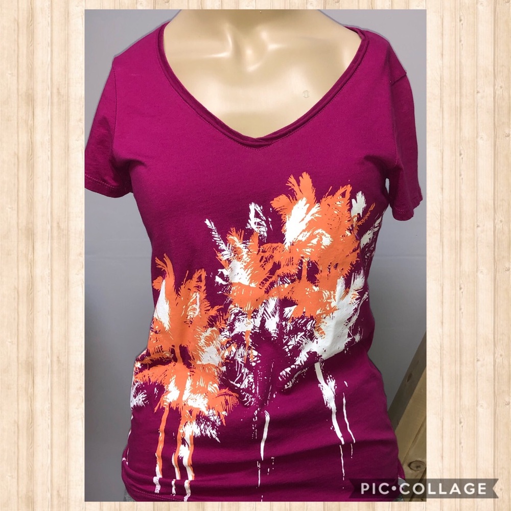 NWOT Eddie Bauer Palm Tree Graphic Tee